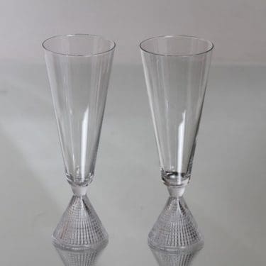 Iittala Briljant kuohuviinilasit, kirkas, 2 kpl, suunnittelija Tapio Wirkkala,