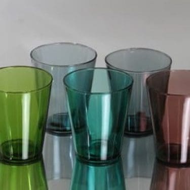 Nuutajärvi Viola lasit, 20 cl, 5 kpl, suunnittelija Kaj Franck, 20 cl