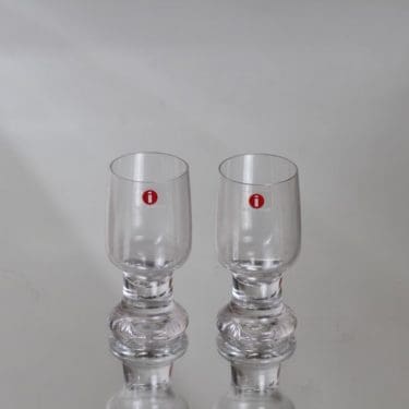 Iittala Joiku snapsilasit, 5 cl, 2 kpl, suunnittelija Tapio Wirkkala, 5 cl, pieni