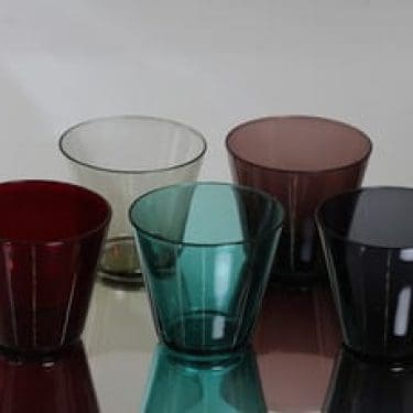 Nuutajärvi Kartio lasit, 13 cl, 5 kpl, suunnittelija Kaj Franck, 13 cl