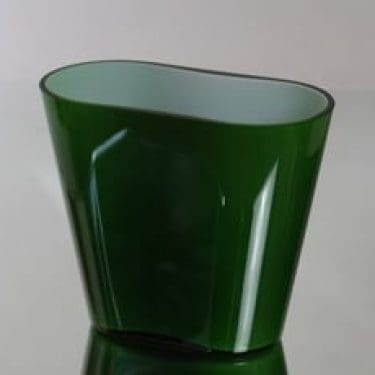 Nuutajärvi Ever green maljakko, vihreä, suunnittelija Heikki Orvola, opaaliverho