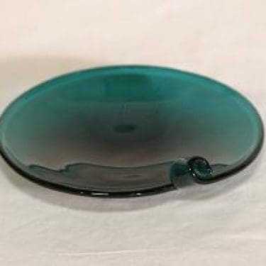 Riihimäen lasi T/331 malja, turkoosi, suunnittelija Nanny Still,