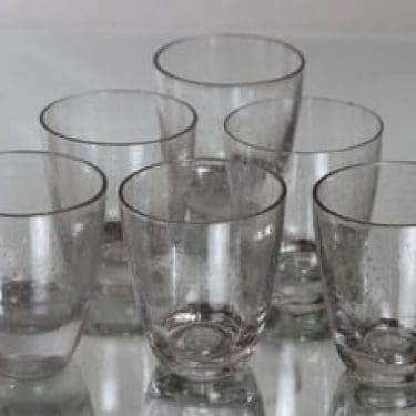 Nuutajärvi Pore lasit, 15 cl, 6 kpl, suunnittelija Gunnel Nyman, 15 cl
