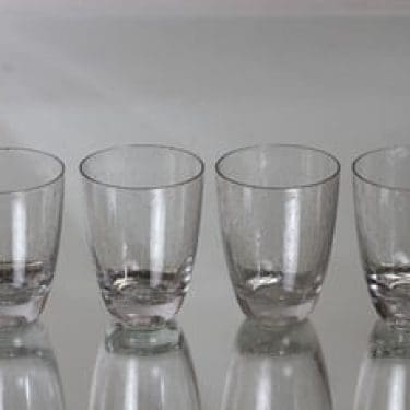 Nuutajärvi Pore lasit, 12 cl, 4 kpl, suunnittelija Gunnel Nyman, 12 cl