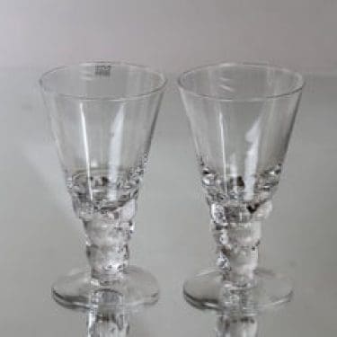 Nuutajärvi Mukura / Paratiisi lasit, 18 cl, 2 kpl, suunnittelija Oiva Toikka, 18 cl
