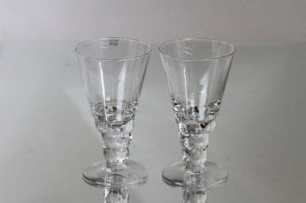 Nuutajärvi Mukura / Paratiisi lasit, 18 cl, 2 kpl, suunnittelija Oiva Toikka, 18 cl