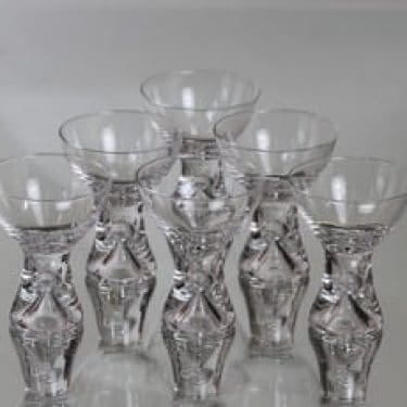 Iittala Tapio lasit, 6 cl, 6 kpl, suunnittelija Tapio Wirkkala, 6 cl, pieni