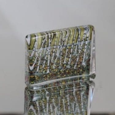 Iittala lasikortti, Lehtien tanssi, suunnittelija Heljä Liukko-Sundström, Lehtien tanssi, serikuva