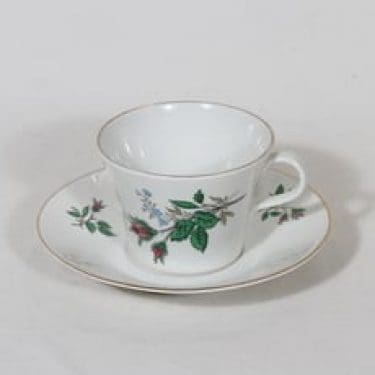 Arabia Soma kahvikuppi, suunnittelija Raija Uosikkinen, serikuva, retro