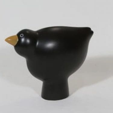 Arabia Parvi-sarja koristelintu, Lisa, suunnittelija Howard Smith, Lisa, musta