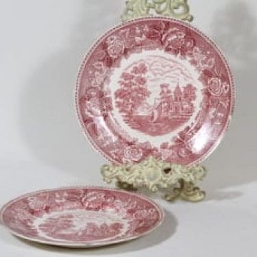 Arabia Maisema lautaset, matala, 2 kpl, suunnittelija , matala, kuparipainokoriste