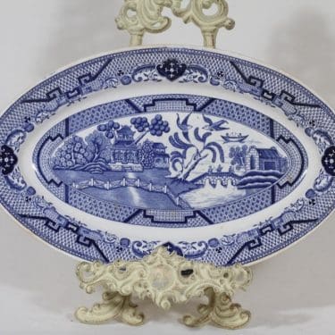 Arabia Willow vati, suunnittelija , soikea, kuparipainokoriste