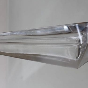 Mäntyharjun lasi maljakko, kirkas, suunnittelija H.Spring,