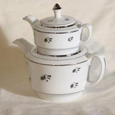 Arabia Hopeakello teekannu, 2-osainen, suunnittelija , 2-osainen