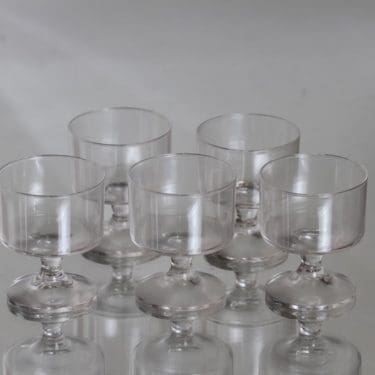 Iittala Karelia lasit, 8 cl, 5 kpl, suunnittelija Tapio Wirkkala, 8 cl