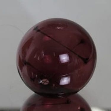 Iittala Aurinkopallo koriste-esine, signeerattu, suunnittelija Timo Sarpaneva, signeerattu