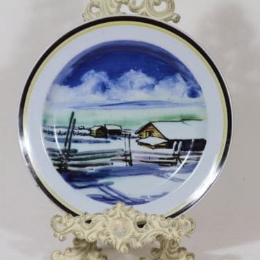 Arabia koristelautanen, käsinmaalattu, suunnittelija , käsinmaalattu