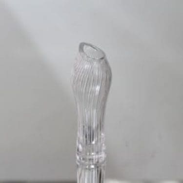 Iittala Varsanjalka maljakko, signeerattu, suunnittelija Tapio Wirkkala, signeerattu, pieni, viivahiottu