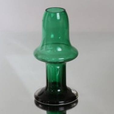 Riihimäen lasi Puisto maljakko, vihreä, suunnittelija Ulla-Maija Vikman,