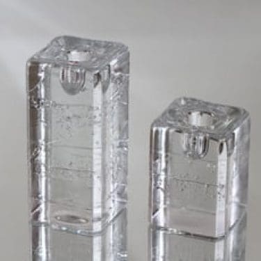 Iittala Arkipelago kynttilänjalat, eri kokoja, 2 kpl, suunnittelija Timo Sarpaneva, eri kokoja