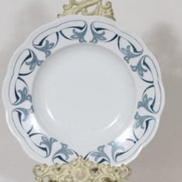 Arabia Oiva lautanen, syvä, suunnittelija , syvä, kuparipainokoriste, jugend