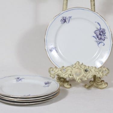 Arabia AS lautaset, kukkakuvio, 5 kpl, suunnittelija , kukkakuvio, pieni, siirtokuva