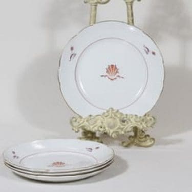 Arabia Näkki lautaset, pieni, 4 kpl, suunnittelija Tyra Lungren, pieni, siirtokuva