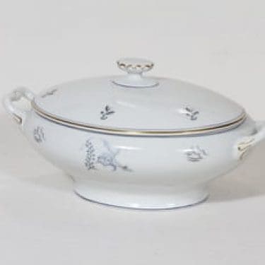 Arabia Mökki liemikulho, suunnittelija Rainer Baer, painokuva