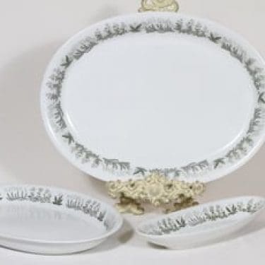 Arabia Polaris vadit, eri kokoja, 3 kpl, suunnittelija Raija Uosikkinen, eri kokoja, siirtokuvakoriste