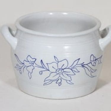 Arabia B 4 ruukku, 4 l, suunnittelija , 4 l, suuri, kobolttimaalattu, kukkakuvio