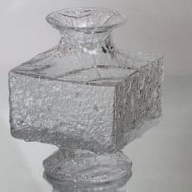 Iittala Crassus maljakko, signeerattu, suunnittelija Timo Sarpaneva, signeerattu, massiivinen
