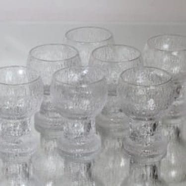 Iittala Kekkerit Paukku lasit, 11 cl, 7 kpl, suunnittelija Timo Sarpaneva, 11 cl