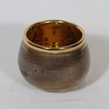 Savitorppa kulho, signeerattu, suunnittelija Kauko Forsvik, signeerattu, pieni, kullattu