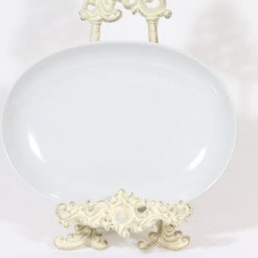 Arabia X vati, harmaa, suunnittelija , soikea, koristelematon