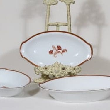 Arabia EP kulhot, kukkakuvio, 3 kpl, suunnittelija , kukkakuvio, siirtokuva