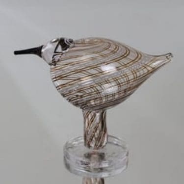 Nuutajärvi koristelintu, Tylli, suunnittelija Oiva Toikka, Tylli, filigraani, signeerattu