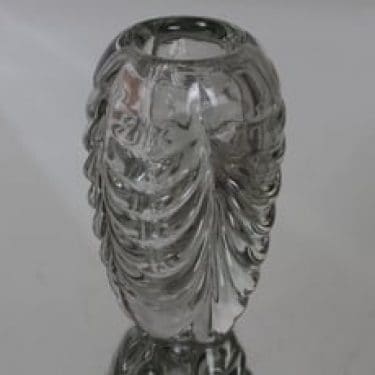 Nuutajärvi maljakko, signeerattu, suunnittelija Olavi Nurminen, signeerattu, massiivinen