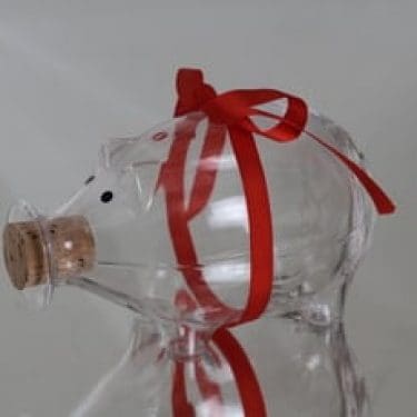 Iittala Napsu karahvi, 65 cl, suunnittelija Valto Kokko, 65 cl, porsasaihe