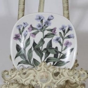 Arabia Botanica koristelautanen, Rohtoimikkä, suunnittelija Esteri Tomula, Rohtoimikkä, pieni, serikuva