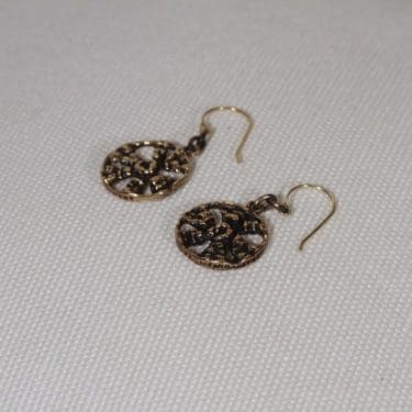 Turun hopea Auringonkehrä korvakorut, pronssi, 2 kpl, suunnittelija Pentti Sarpaneva, pronssi