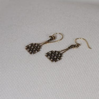 Turun hopea Verkko korvakorut, pronssi, 2 kpl, suunnittelija Pentti Sarpaneva, pronssi