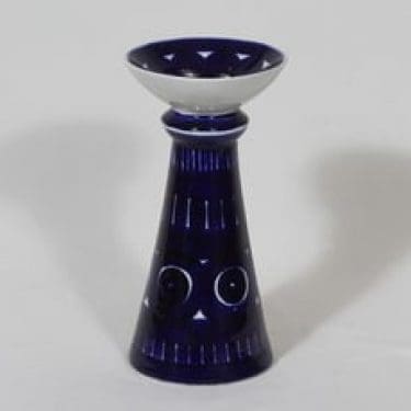 Arabia Valencia kynttilänjalka, käsinmaalattu, suunnittelija Ulla Procope, käsinmaalattu, suuri, signeerattu