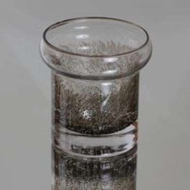 Nuutajärvi Kanerva maljakko, ruskea-kirkas, suunnittelija Björn Weckström,