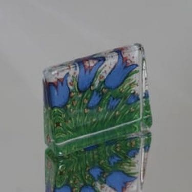 Iittala lasikortti, Kesäkukkia, suunnittelija Heljä Liukko-Sundström, Kesäkukkia, pieni