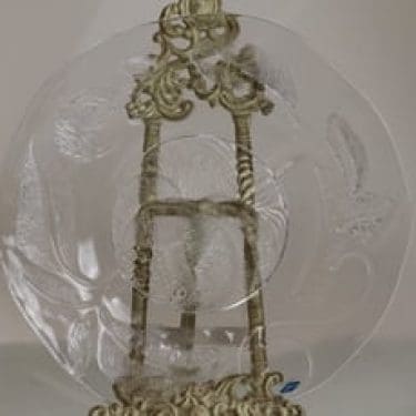 Nuutajärvi Pioni vati, kirkas, suunnittelija Oiva Toikka,