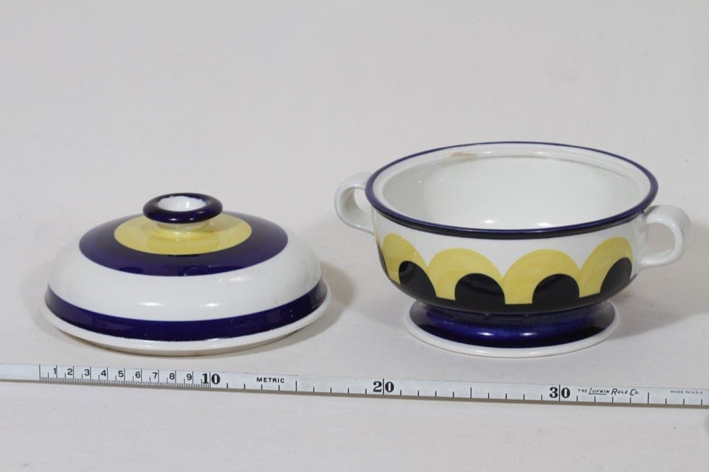 Arabia Paju soup bowl, 1.08 l, designer Anja Jaatinen-Winqvist, hand-painted, signed, retro, 2