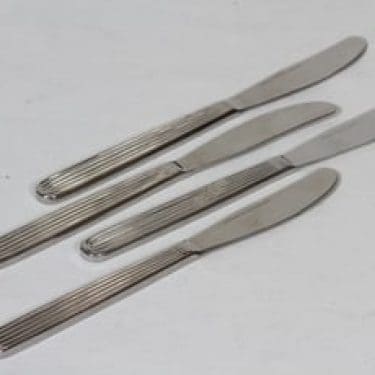 Hackman Scandia veitset, teräs, 4 kpl, suunnittelija Kaj Franck, teräs