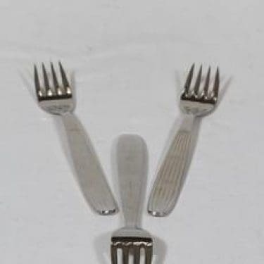 Hackman Scandia haarukat, teräs, 3 kpl, suunnittelija Kaj Franck, teräs