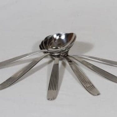 Hackman Scandia lusikat, teräs, 6 kpl, suunnittelija Kaj Franck, teräs