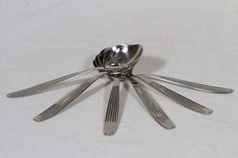 Hackman Scandia spoons, steel, 6 pcs, designer Kaj Franck